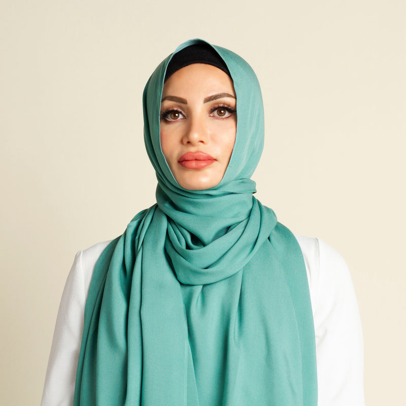 Teal jilbab sales